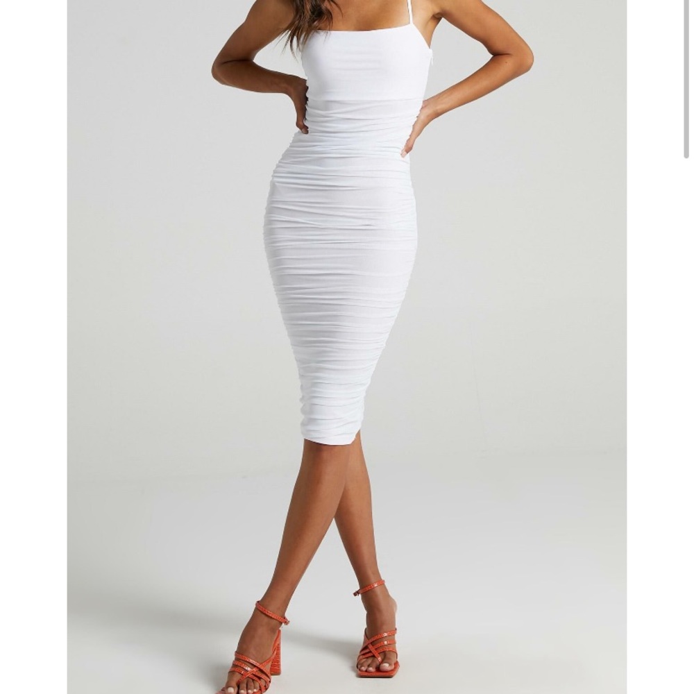Showpo Coming For You Mesh Midi Dress